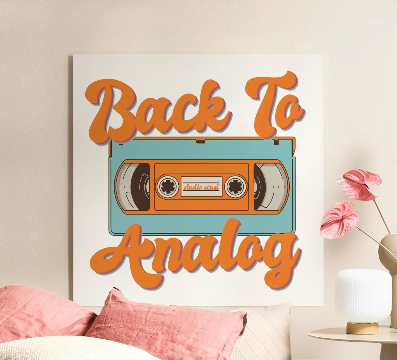 Tape Retro Kassette - Back to Analog plexiglass da studio scusi
