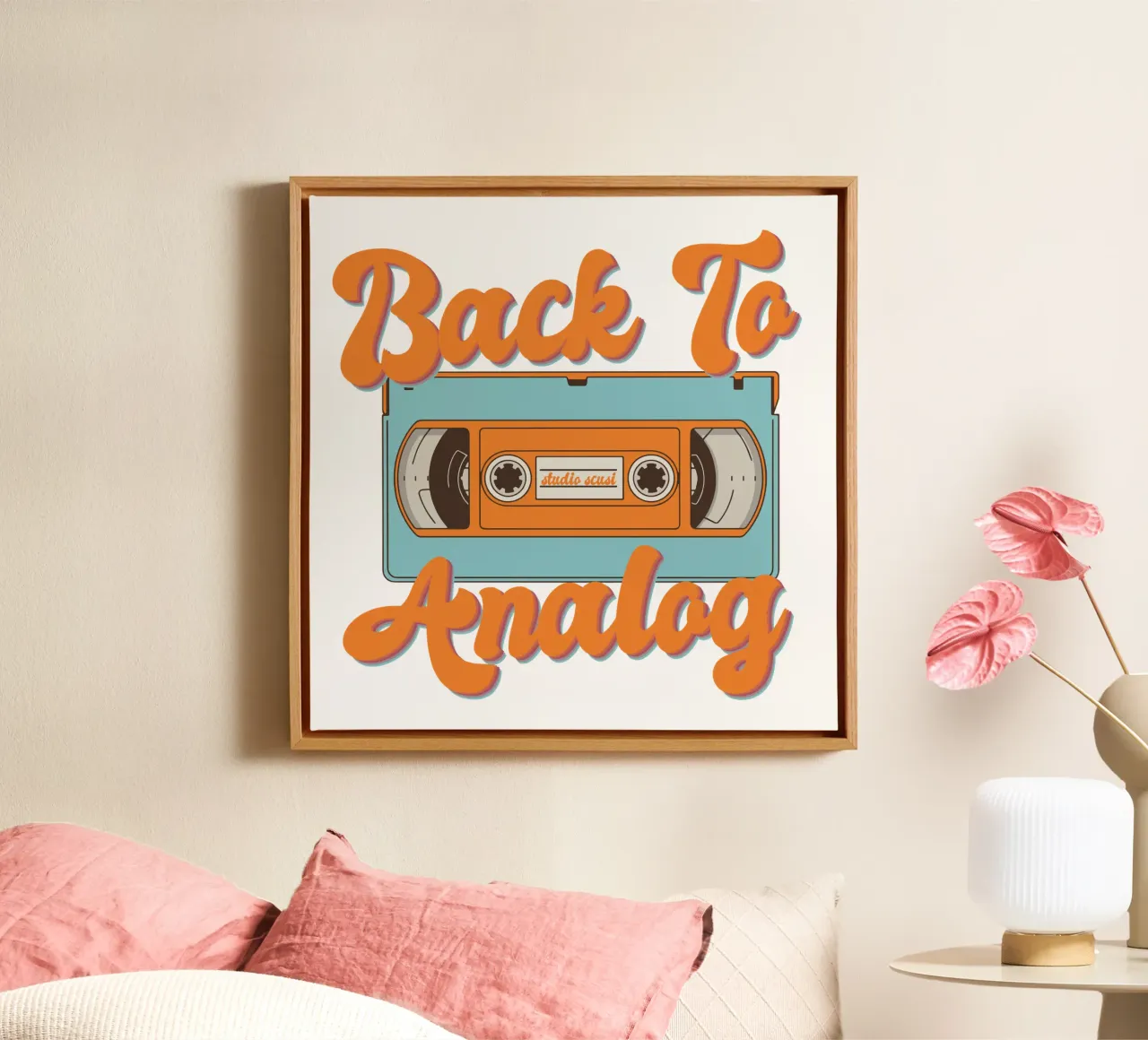 Tape Retro Kassette - Back to Analog canvas van studio scusi