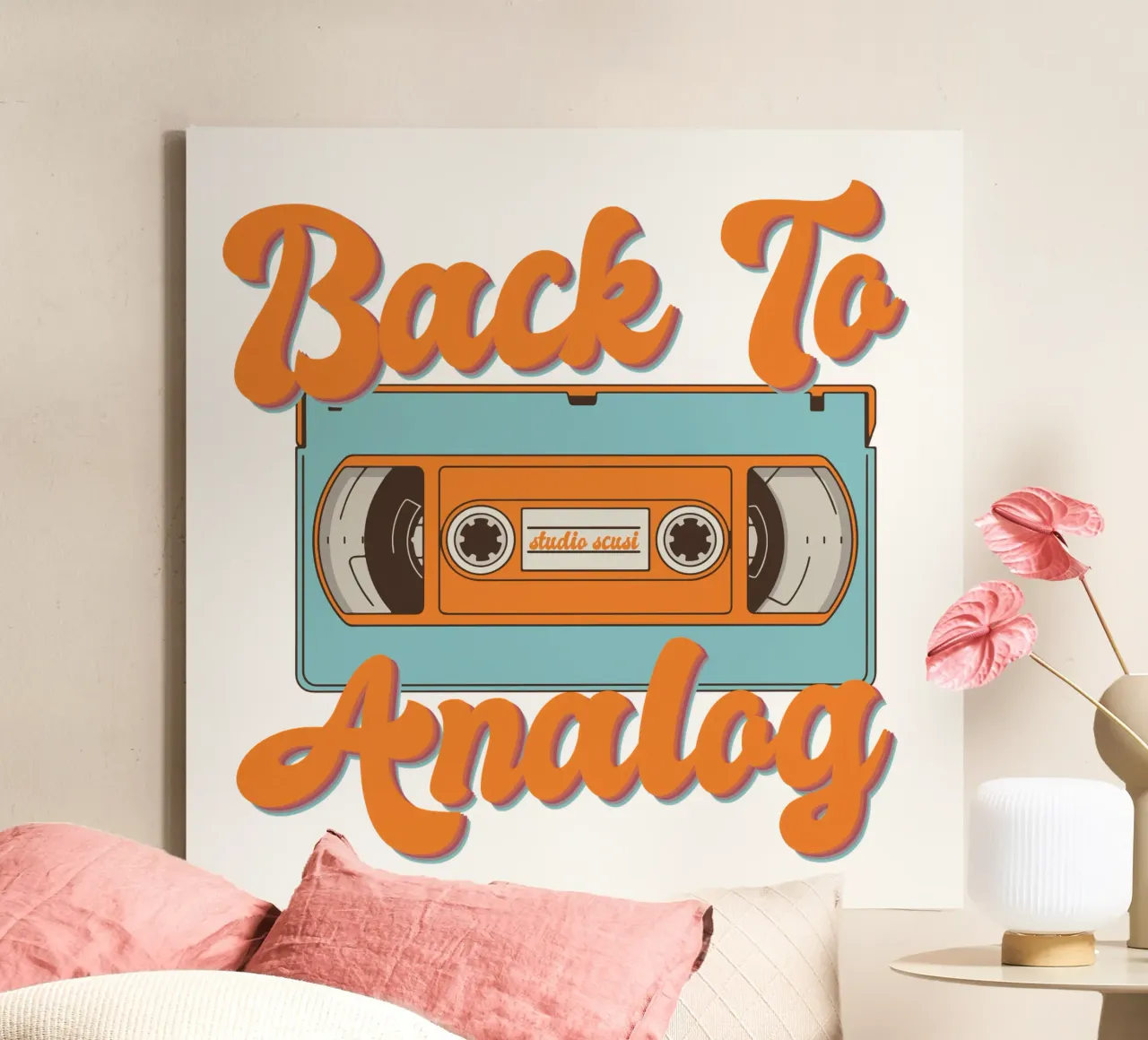 Tape Retro Kassette - Back to Analog canvas van studio scusi