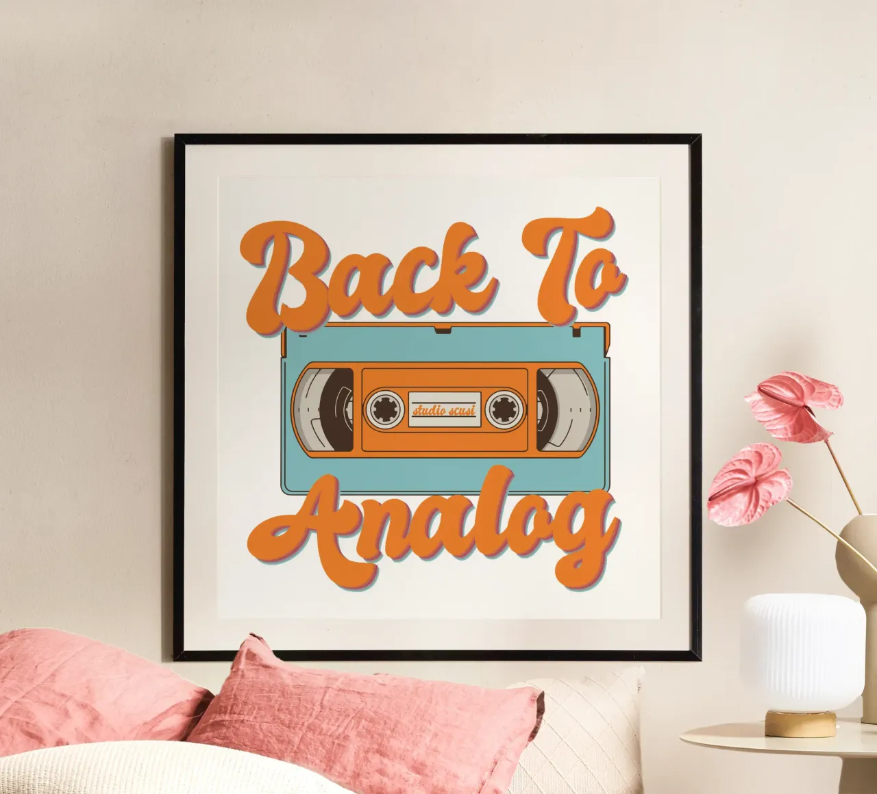 Tape Retro Kassette - Back to Analog poster da studio scusi