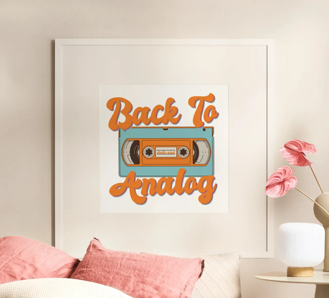 Tape Retro Kassette - Back to Analog poster da studio scusi