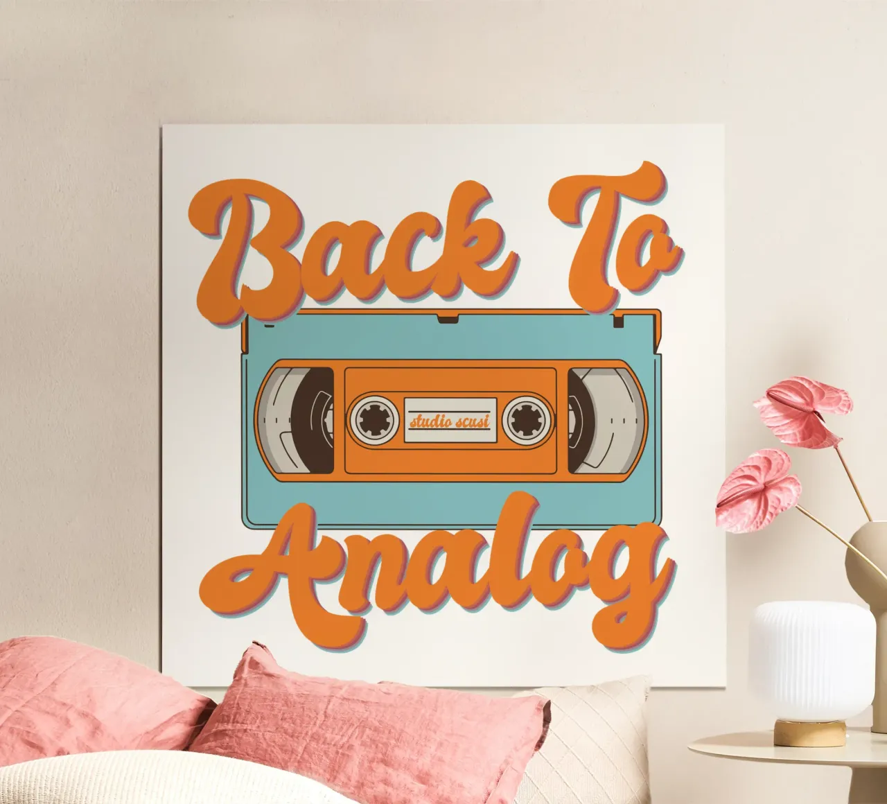 Tape Retro Kassette - Back to Analog poster da studio scusi