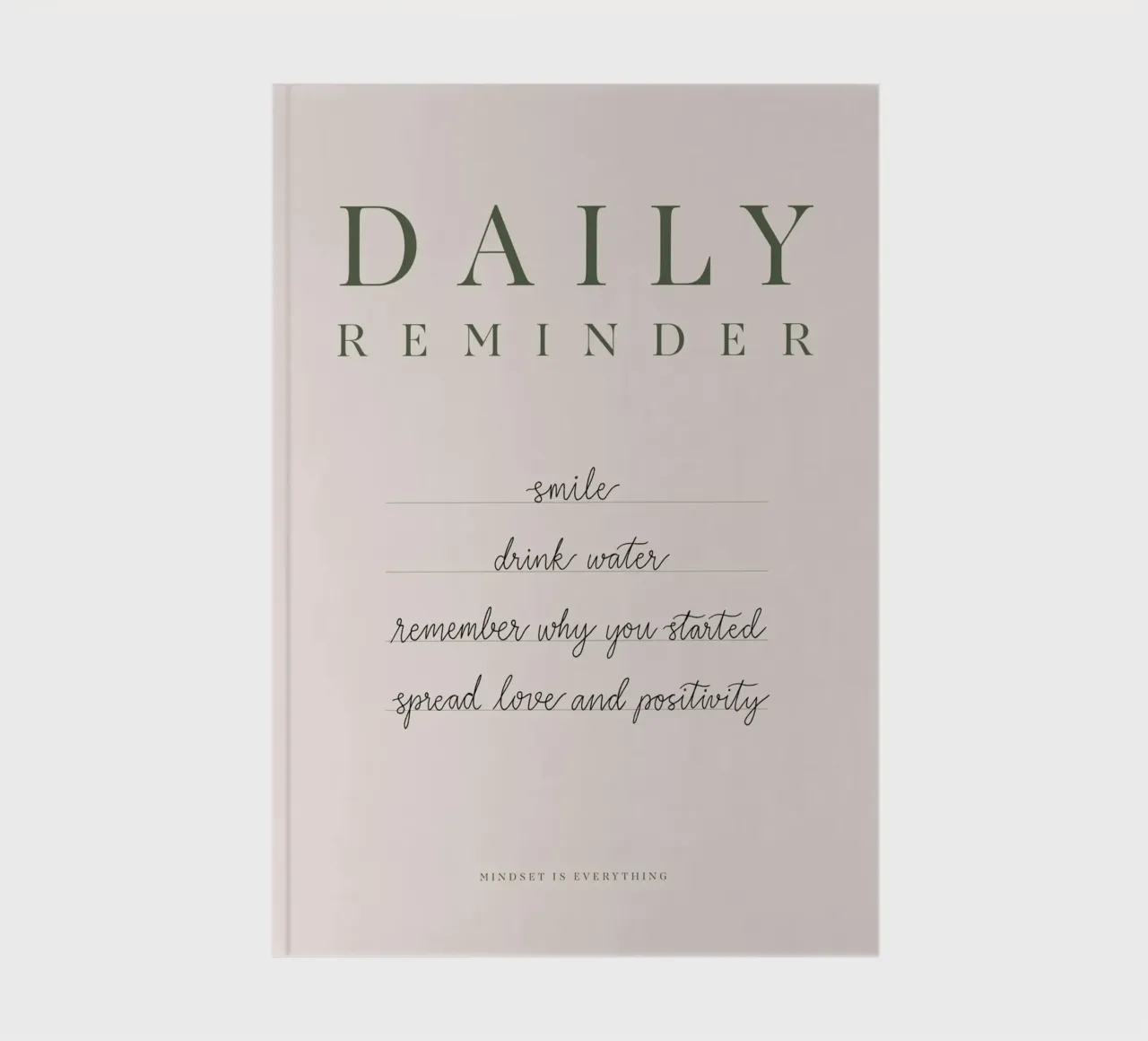 Daily Reminder notebook by Tilo Kellner