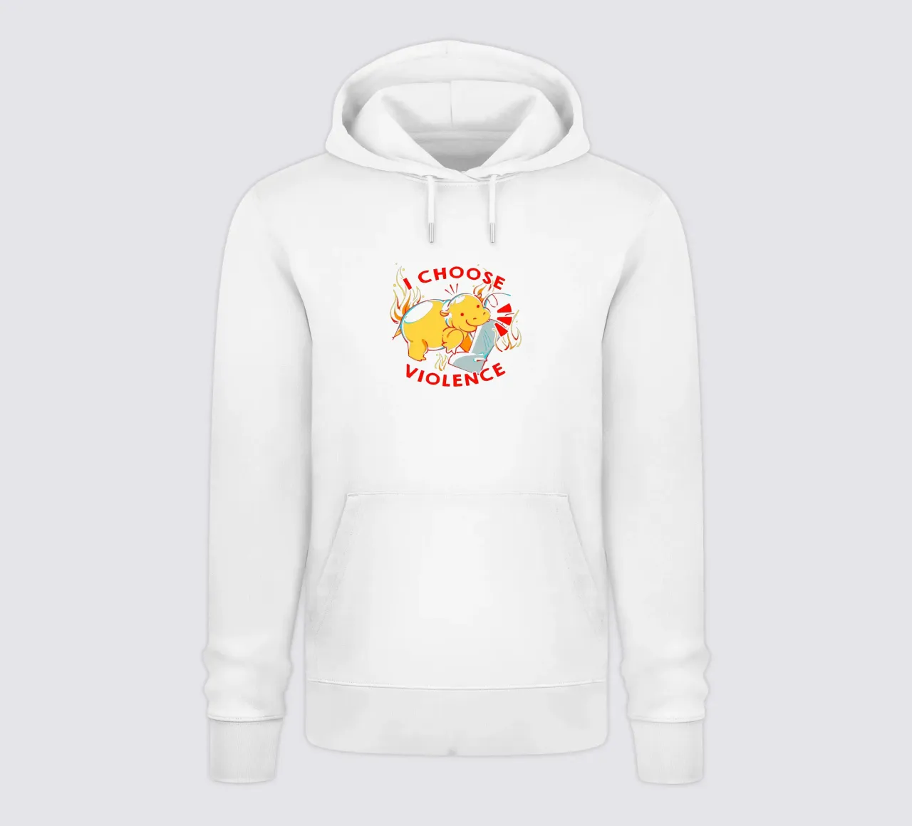 Scelgo la violenza Moo Deng felpa con cappuccio da Tobe Fonseca