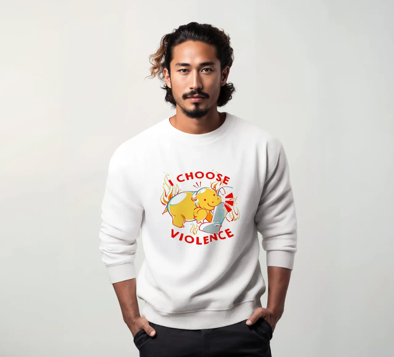 Ich wähle Gewalt Moo Deng Sweatshirt von Tobe Fonseca