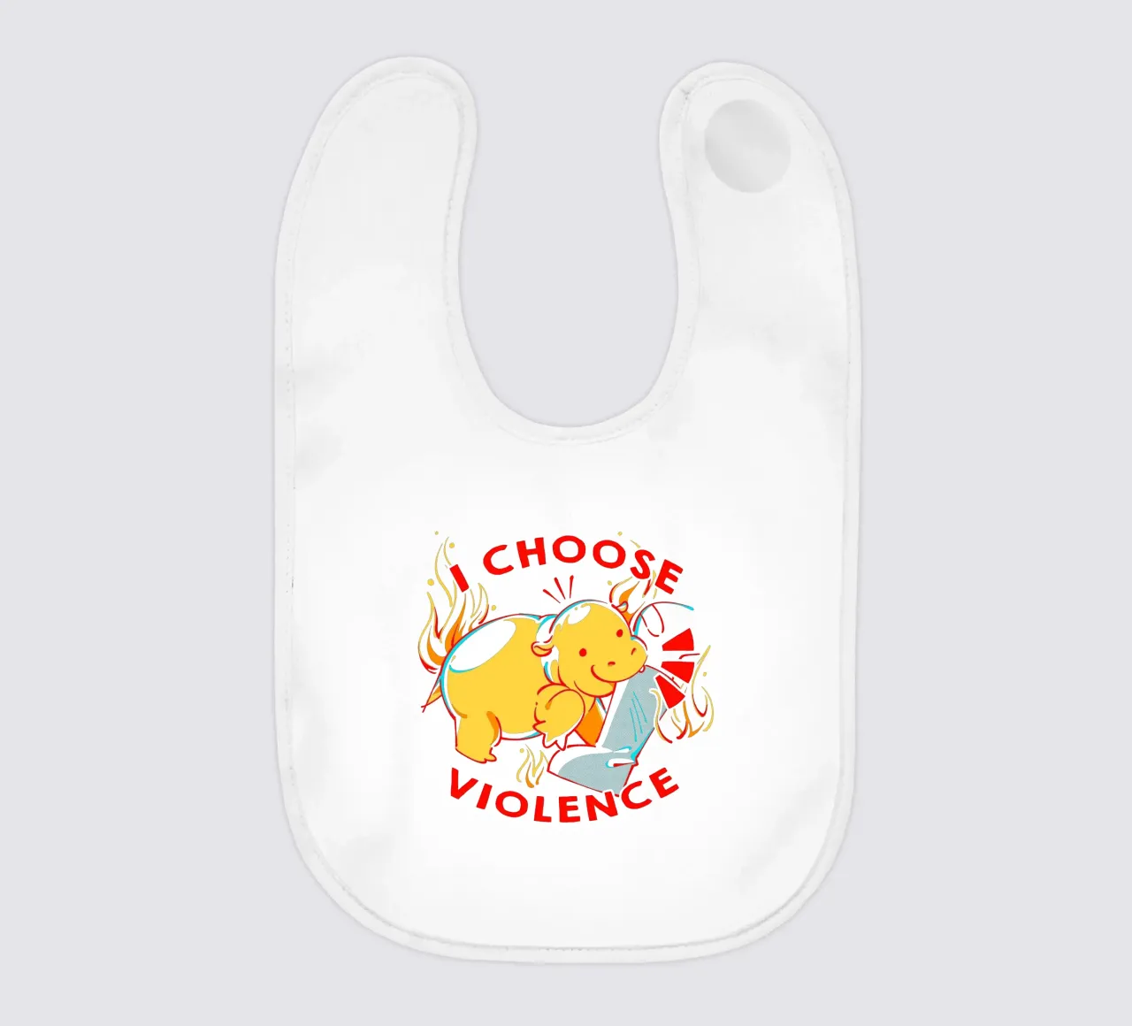 Ich wähle Gewalt Moo Deng Babylätzchen von Tobe Fonseca