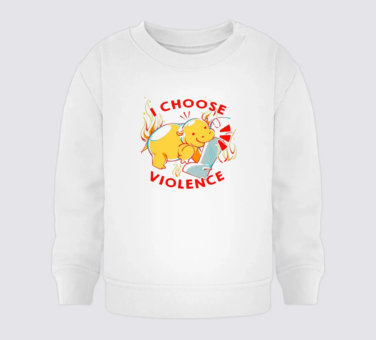 Scelgo la violenza Moo Deng felpa neonato da Tobe Fonseca