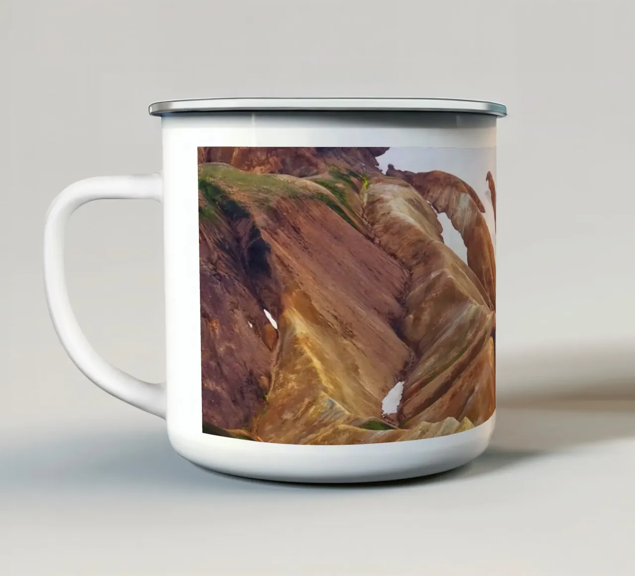 Landmannalaugar in Iceland tazza in smalto da Fjöllart