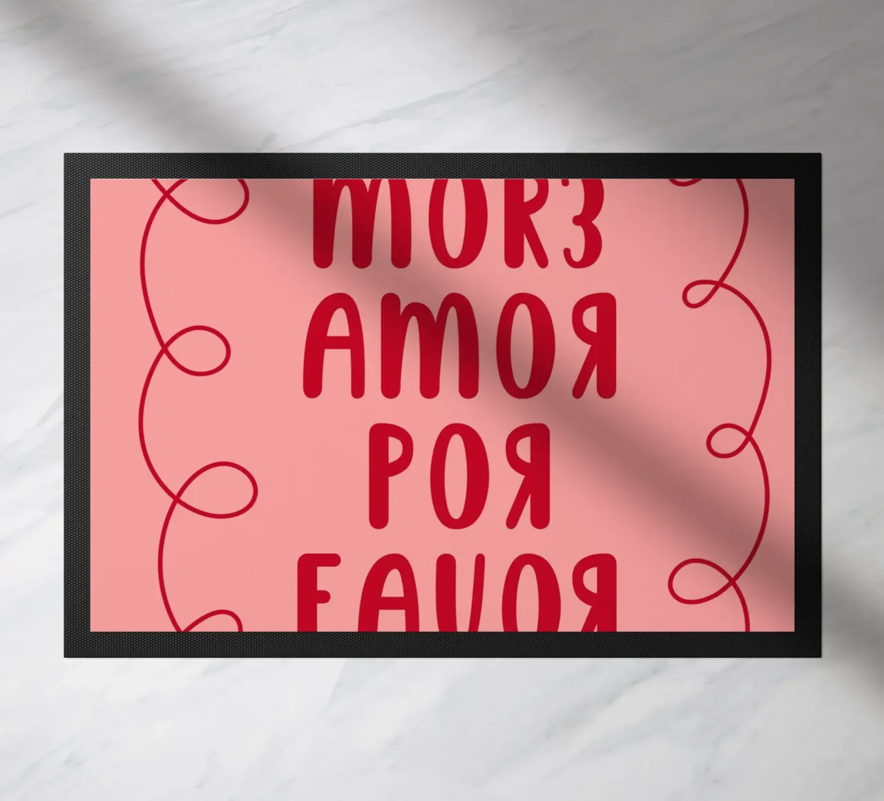 Più amore per il favore rosa zerbino da galihstudio