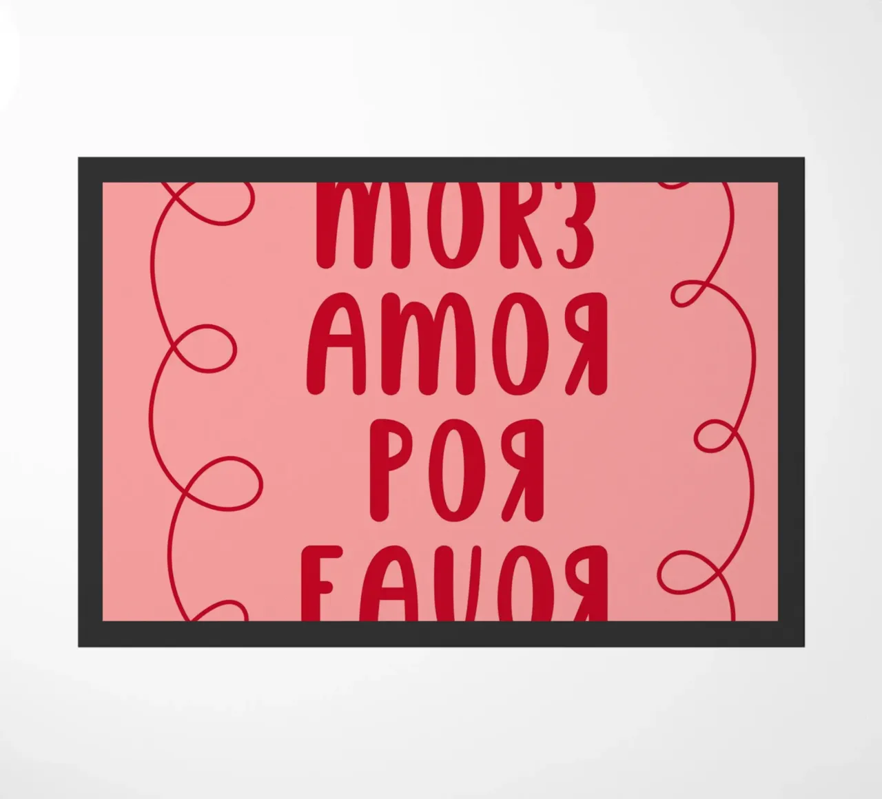 Più amore per il favore rosa zerbino da galihstudio