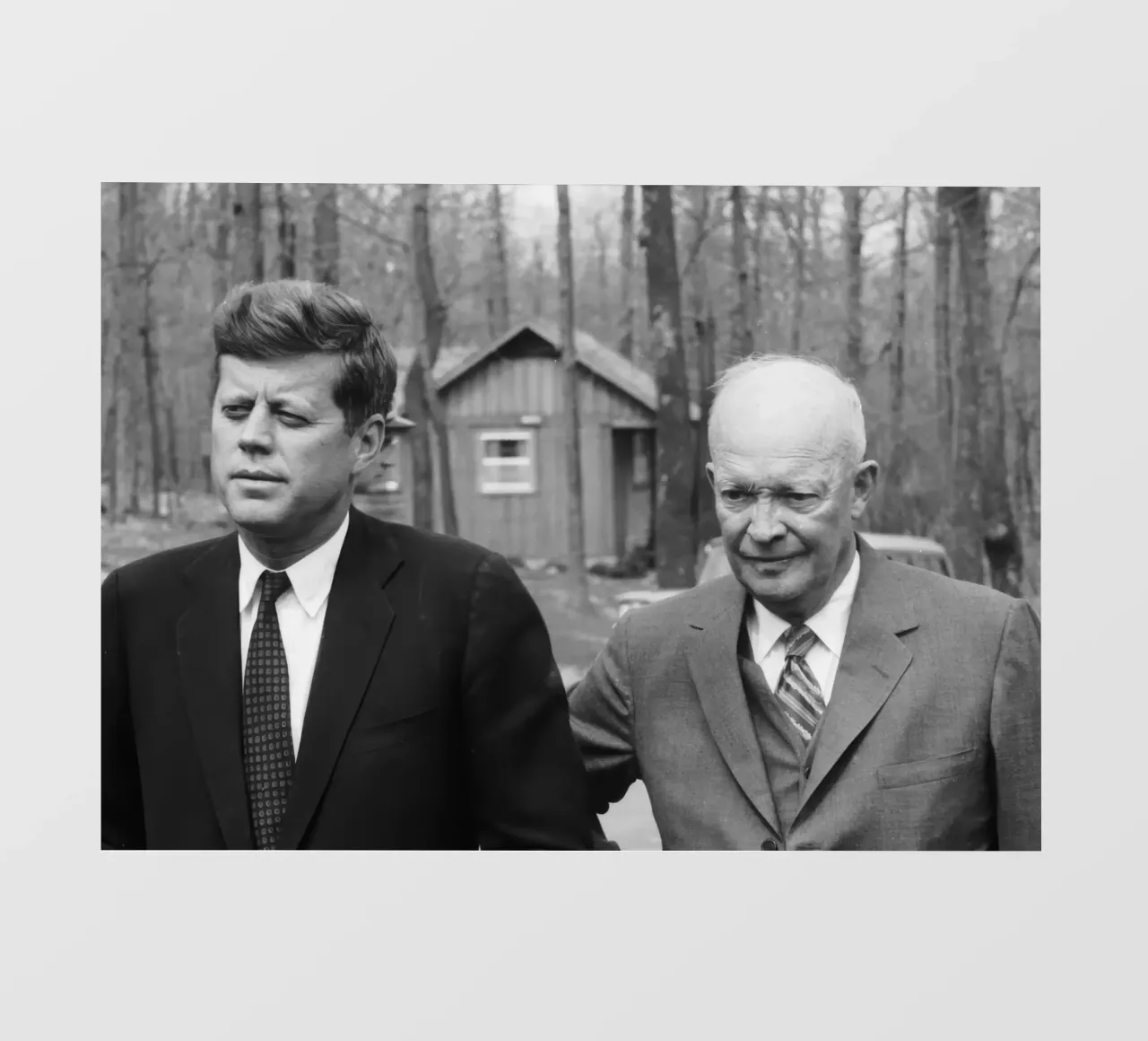 Kennedy e Eisenhower pellicola backlit da vintgeseyn
