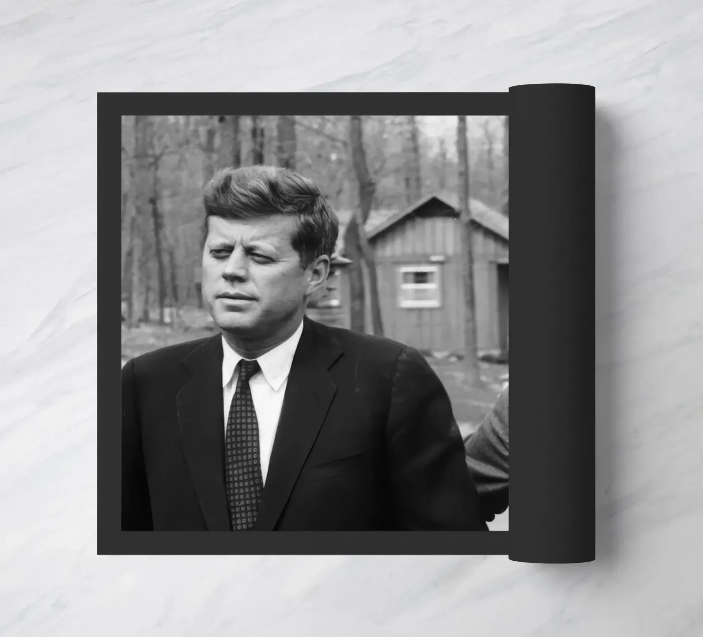 Kennedy and Eisenhower zerbino da vintgeseyn