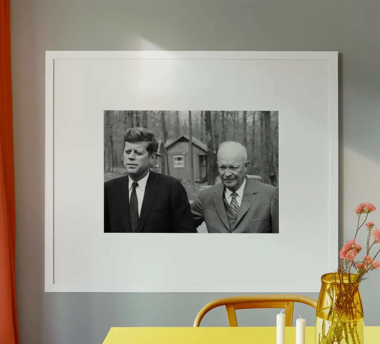 Kennedy e Eisenhower poster da vintgeseyn