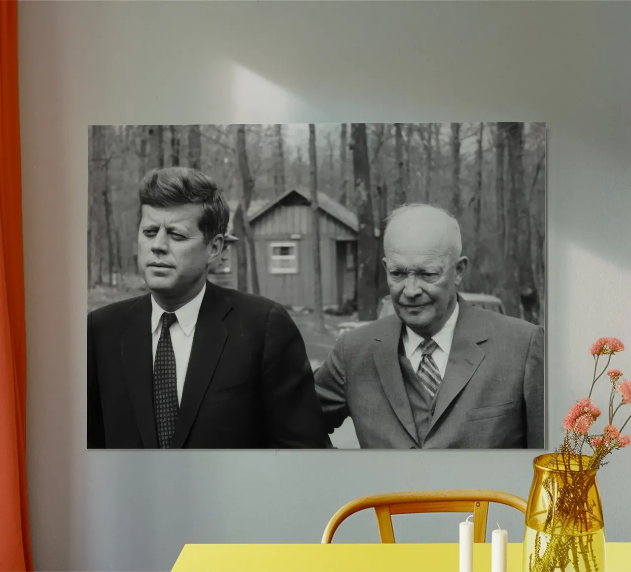 Kennedy e Eisenhower poster da vintgeseyn