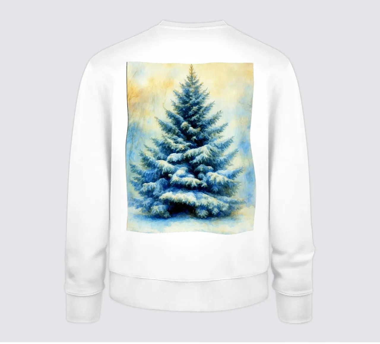 pittura dell'albero di Natale felpa da aztera