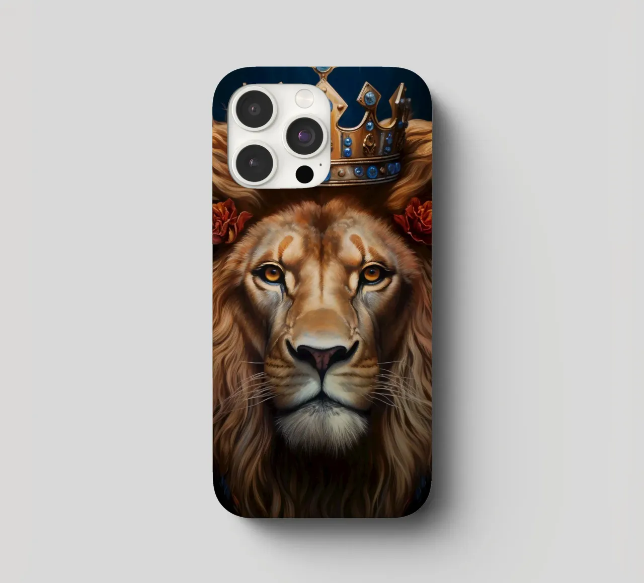 Leeuwenkoning kroon iphone hoesje van Mateo