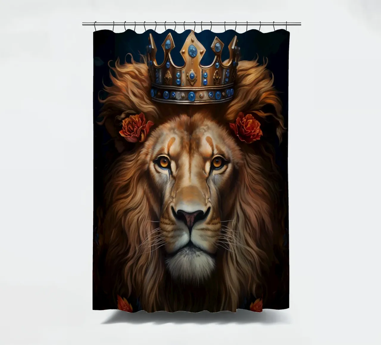 Leeuwenkoning kroon douchegordijn van Mateo