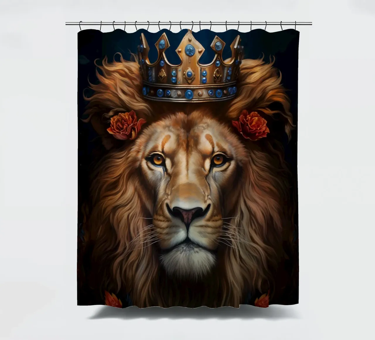 Leeuwenkoning kroon douchegordijn van Mateo