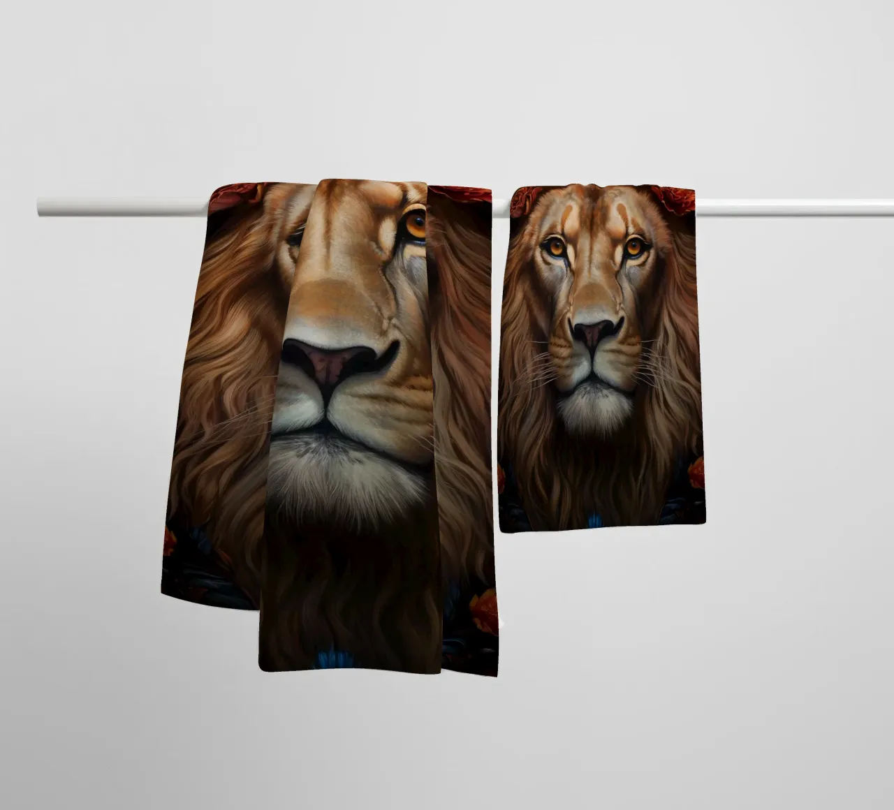 Leeuwenkoning kroon badhanddoek van Mateo