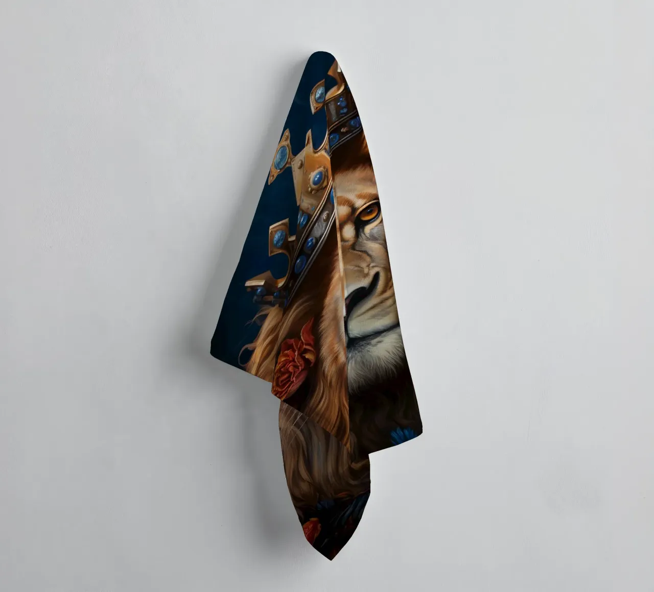 Leeuwenkoning kroon badhanddoek van Mateo