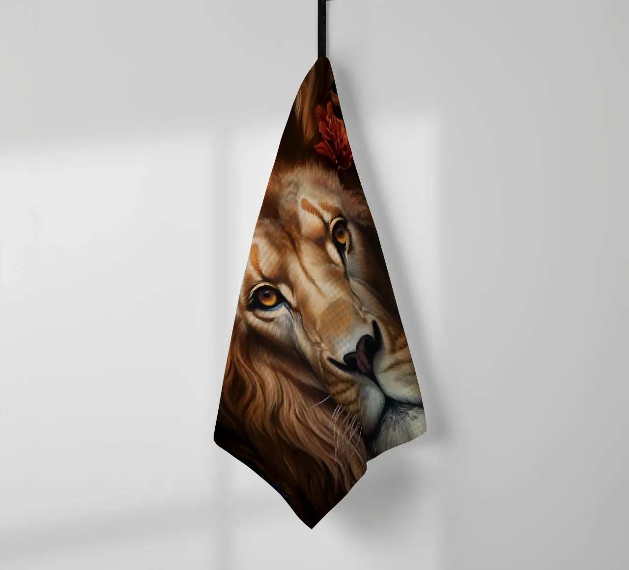 Leeuwenkoning kroon theedoek van Mateo