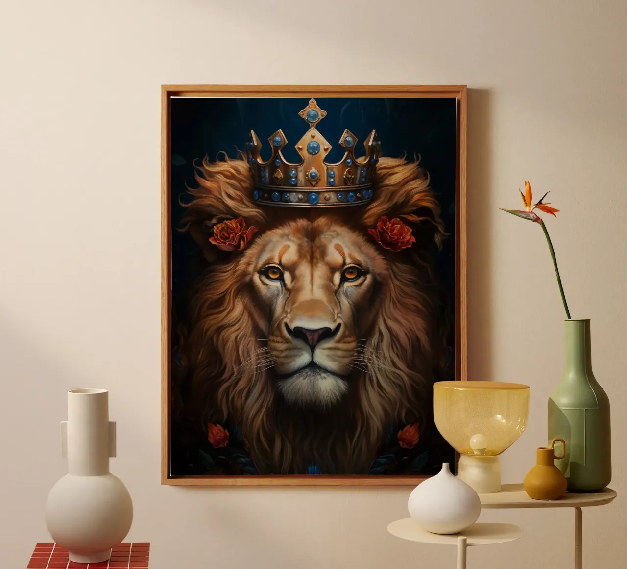 König der Löwen Krone Leinwand von Mateo