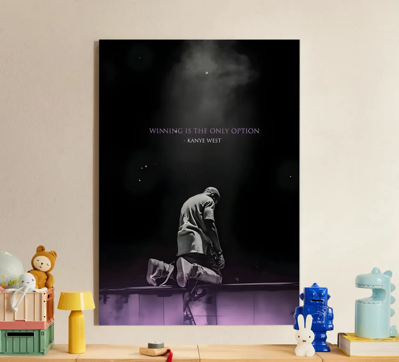 Kanye West plexiglass da Type & Tape