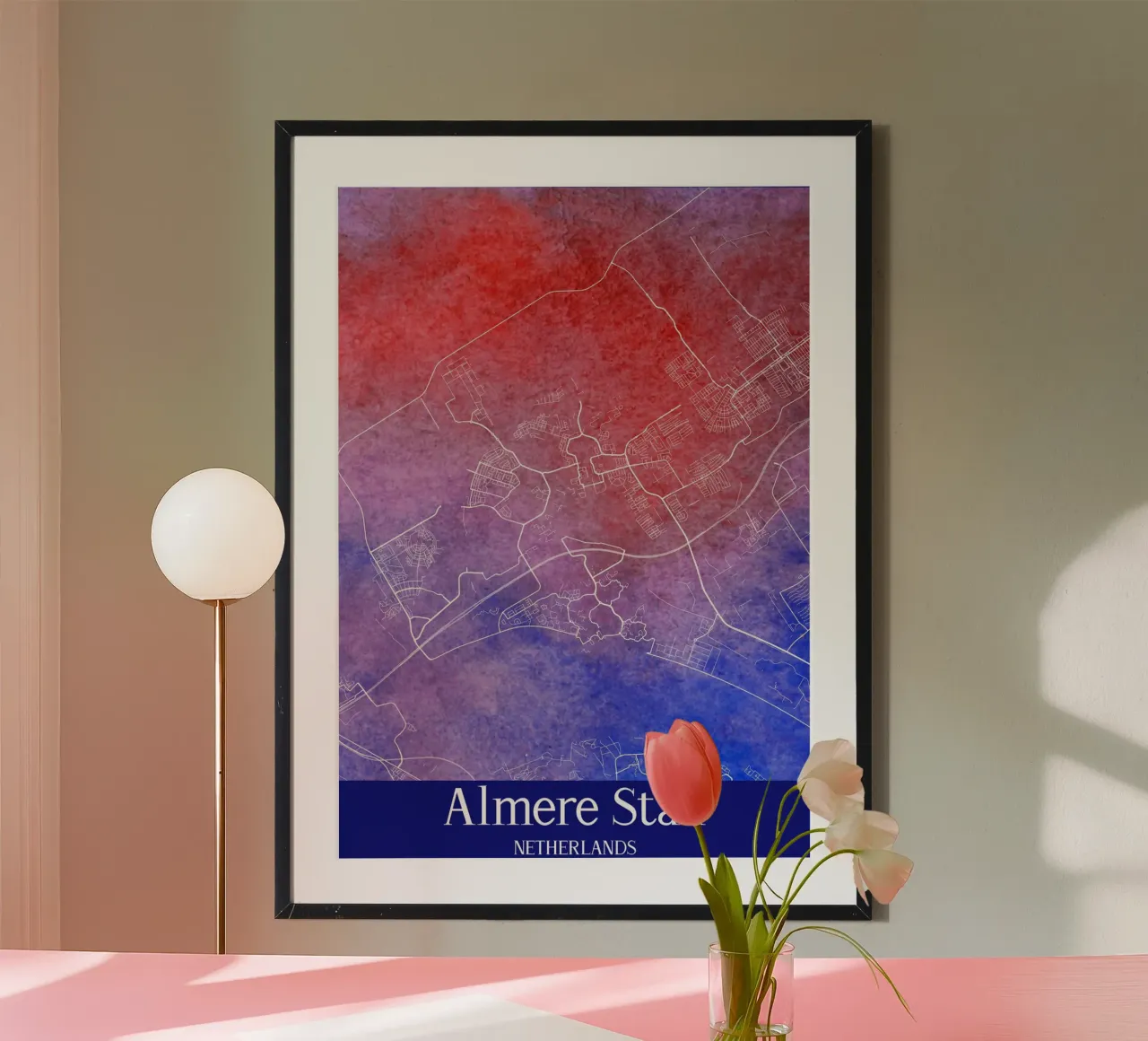 Almere Stad NETHERLANDS carta hahnemühle da WorldPrint