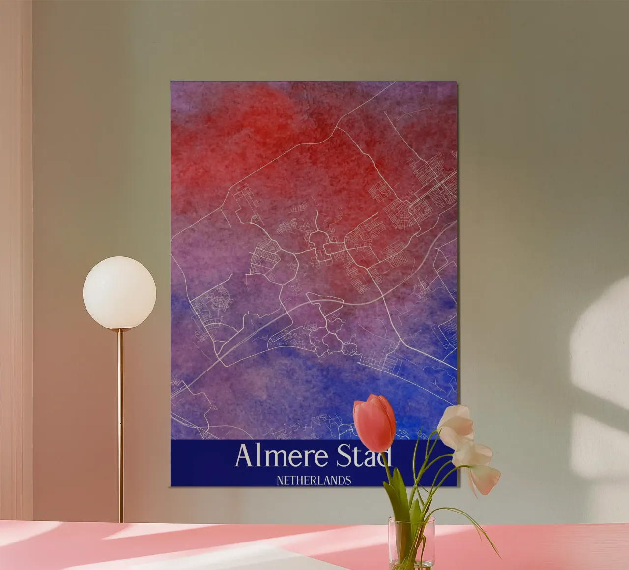 Almere Stad NETHERLANDS carta hahnemühle da WorldPrint