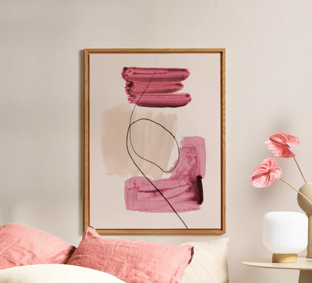 abstract lines and shapes no. 1 pannello forex da IRIS LEHNHARDT FINE ART