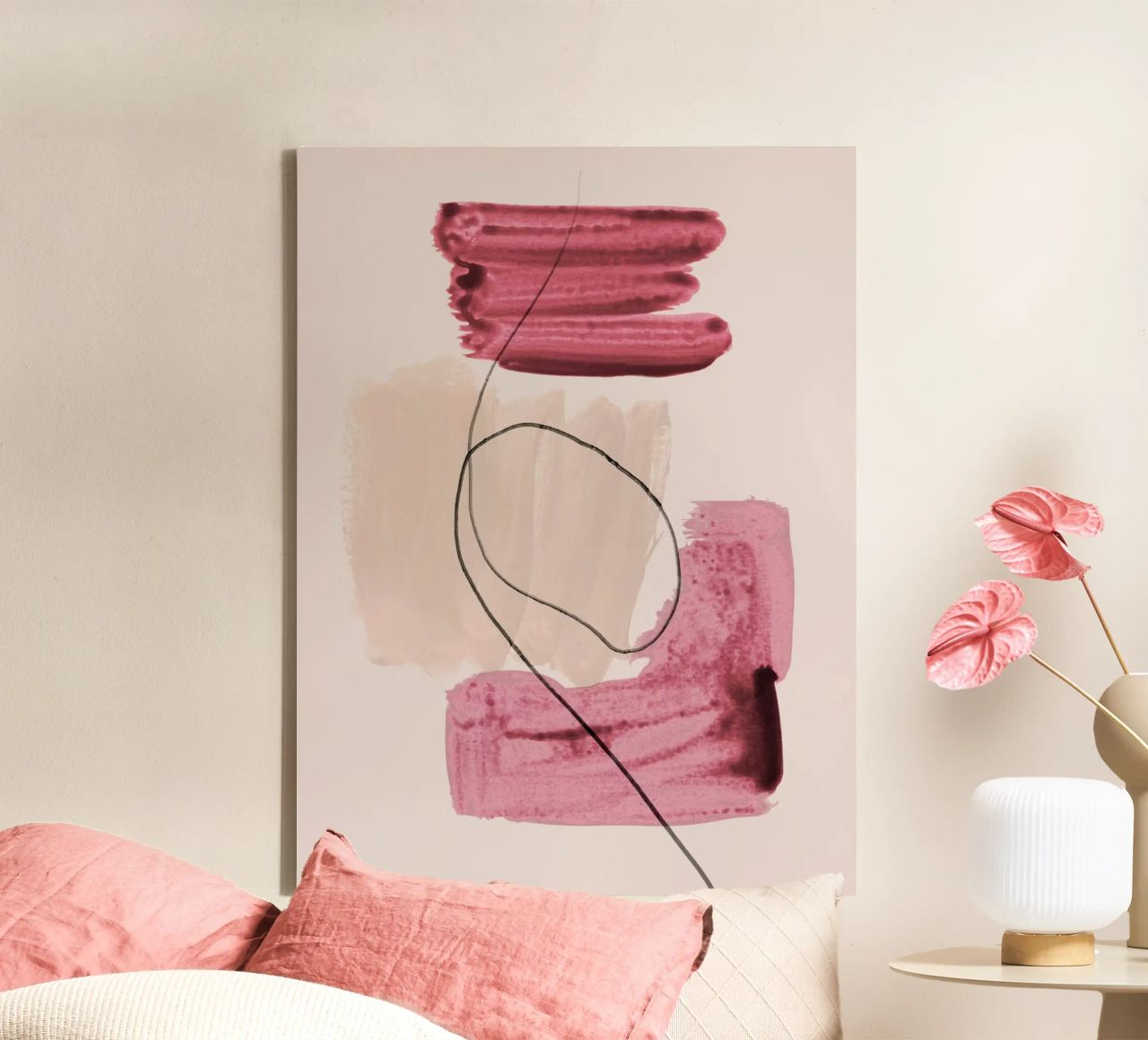 abstract lines and shapes no. 1 tela da IRIS LEHNHARDT FINE ART