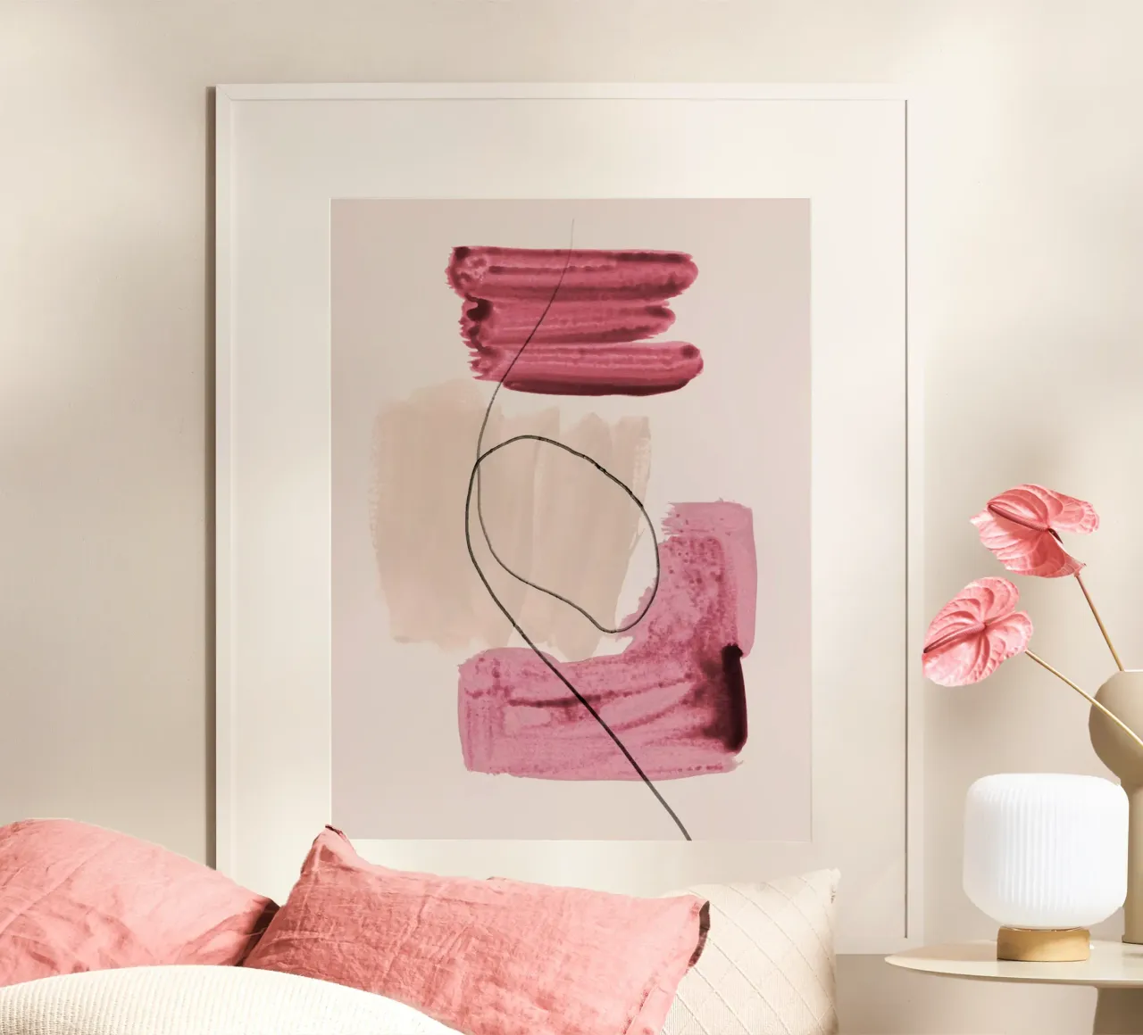 abstract lines and shapes no. 1 poster van IRIS LEHNHARDT FINE ART