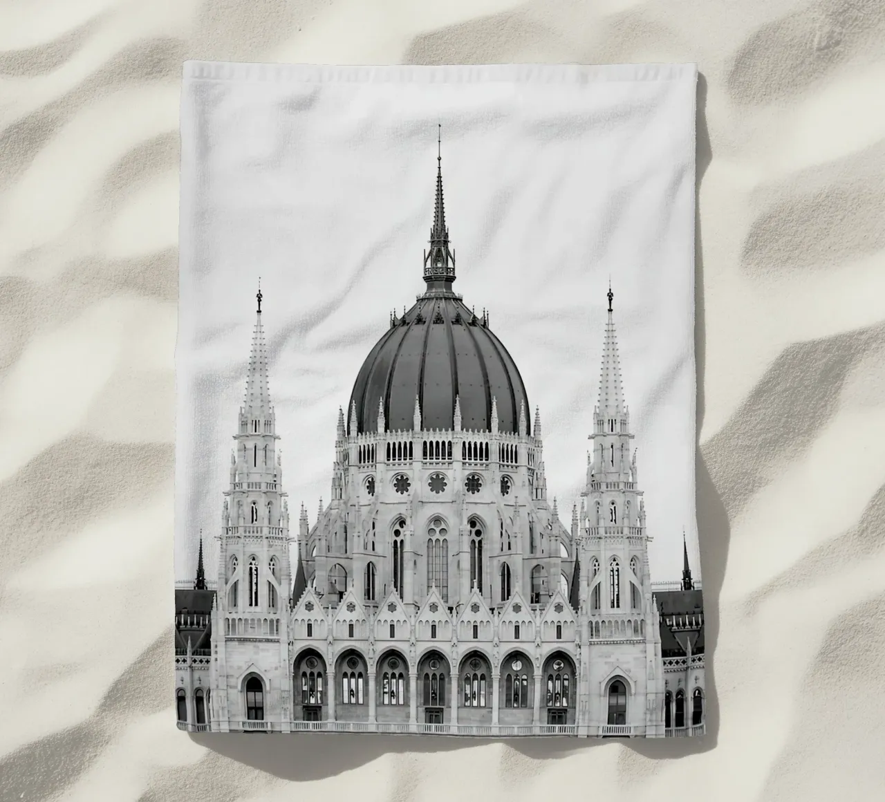 Parlamento di Budapest telo mare da Osbaldoart