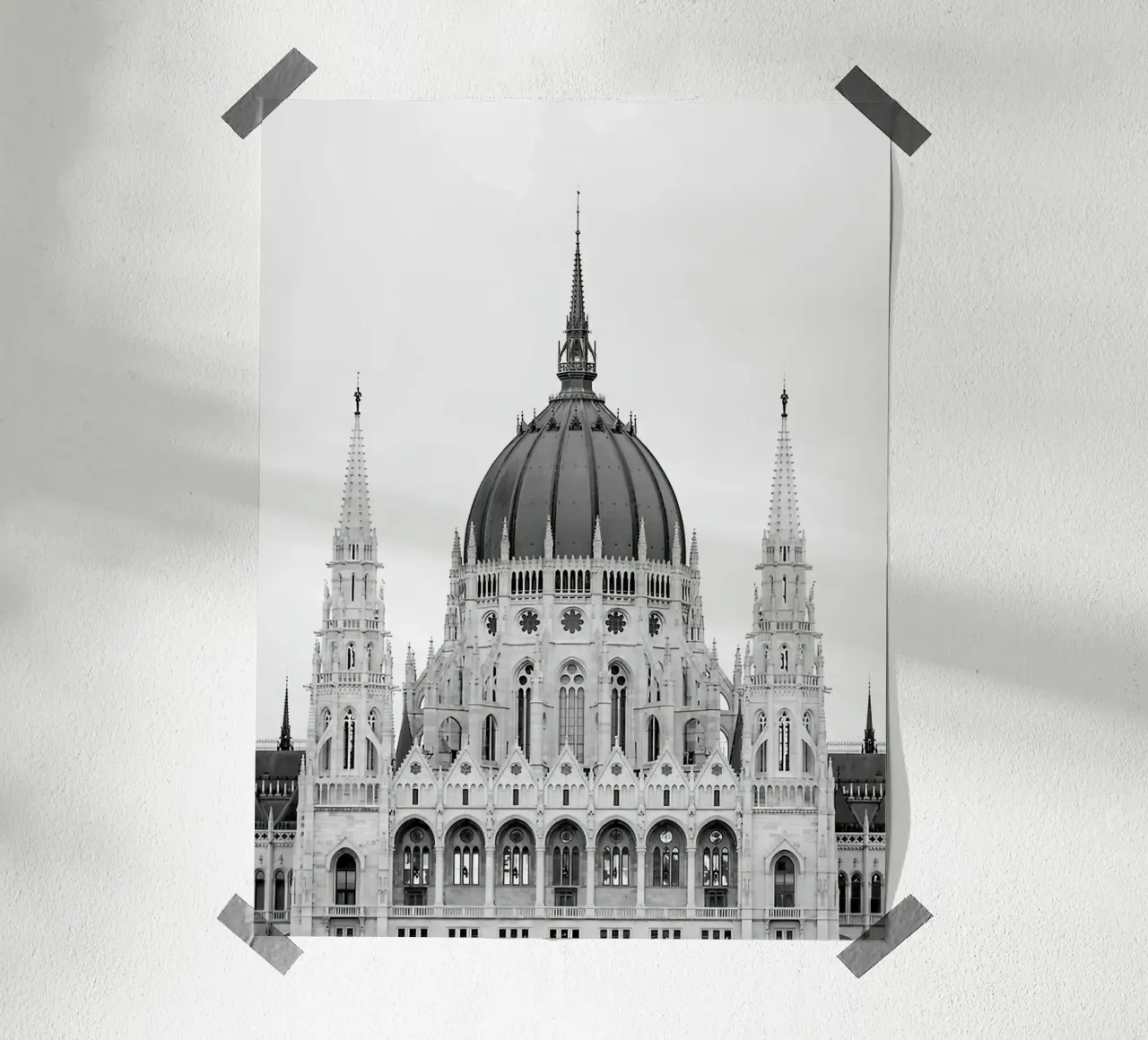 Parlamento di Budapest carta hahnemühle da Osbaldoart