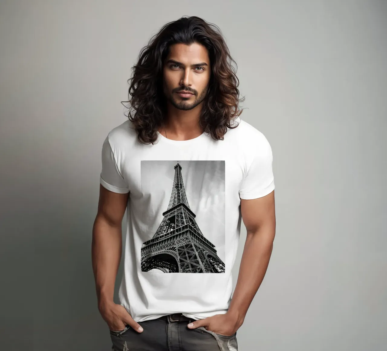 Torre Eiffel Parigi t-shirt da Osbaldoart