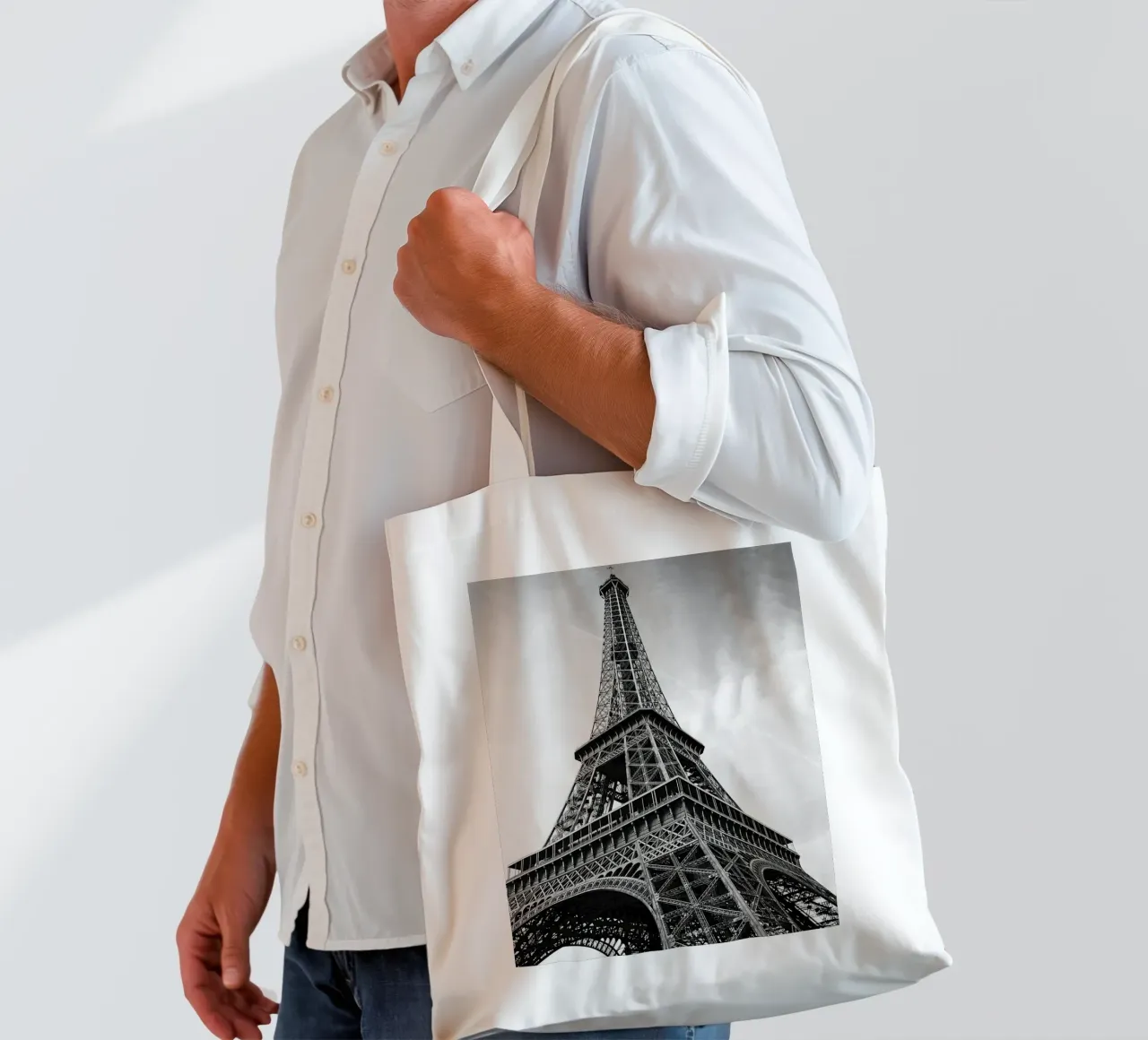 Torre Eiffel Parigi borsa in juta da Osbaldoart