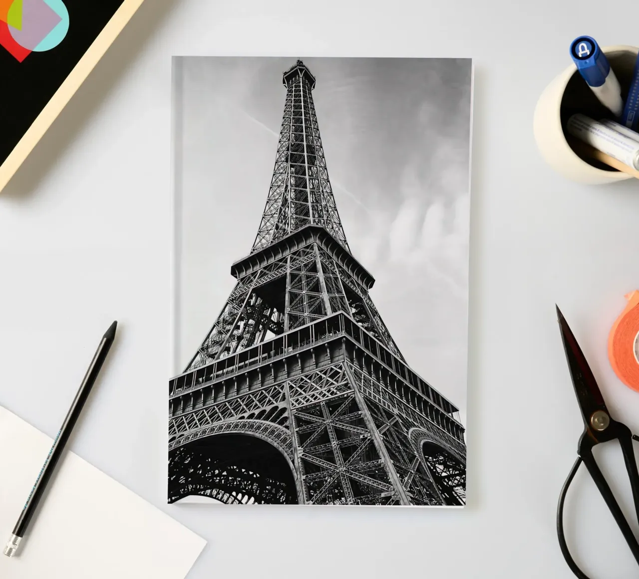 Eiffel Tower Paris notebook by Osbaldoart