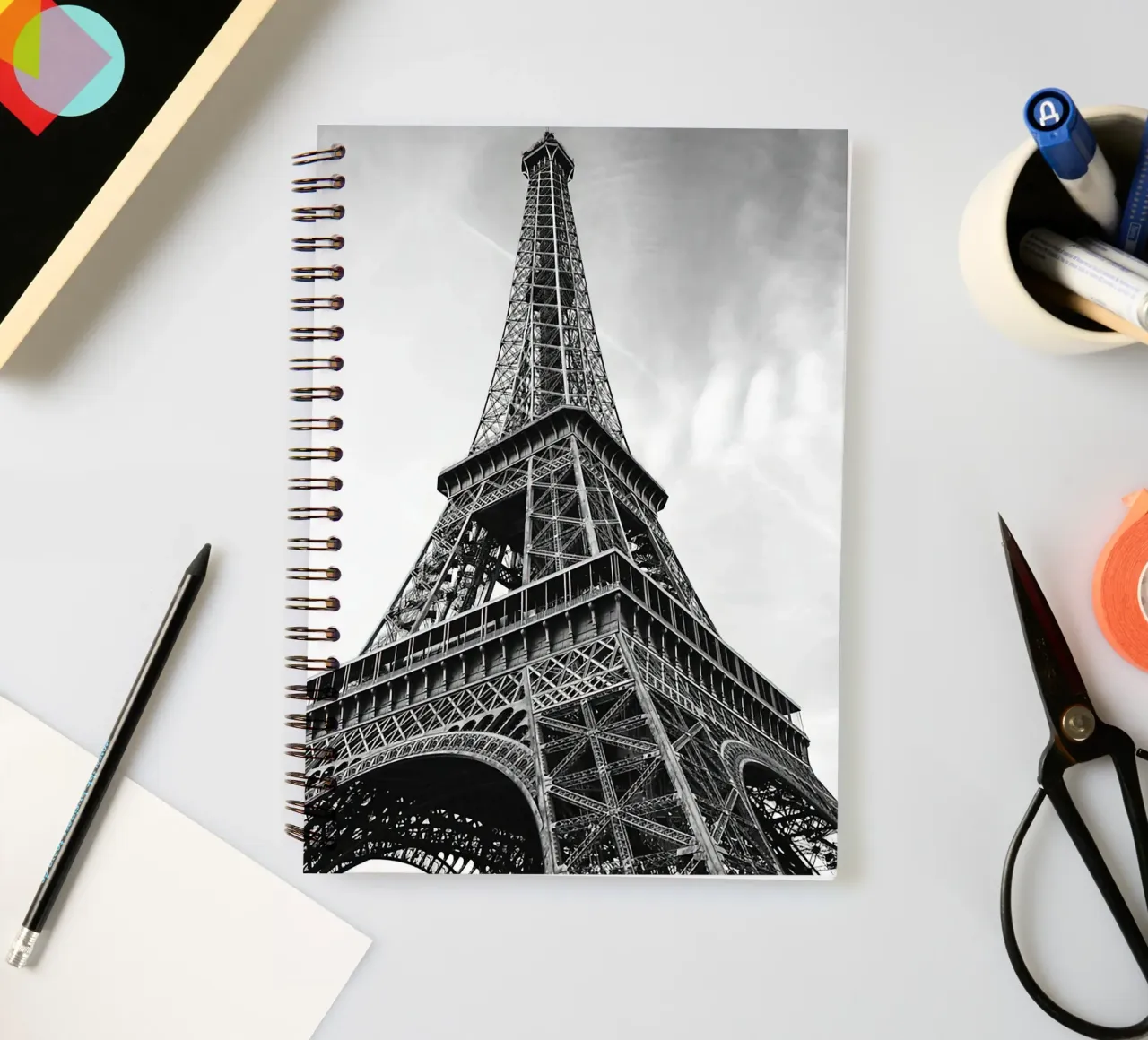 Torre Eiffel Parigi diario ad anelli da Osbaldoart