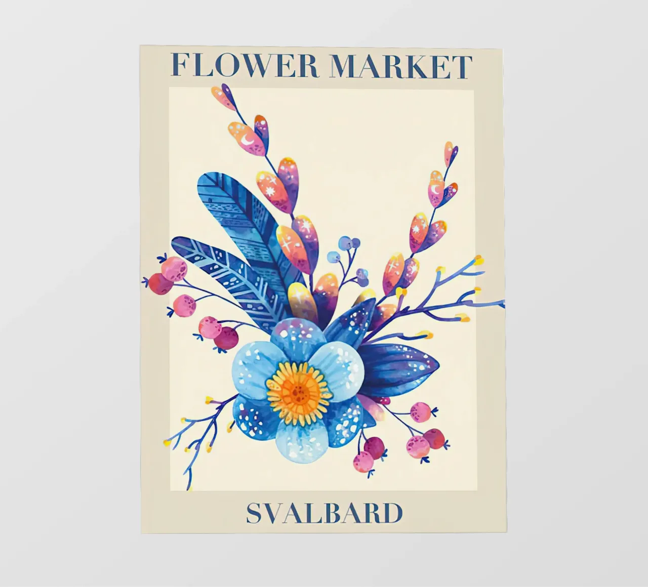Mercato dei fiori delle Svalbard telo in pvc da Trace Simonis Flowers