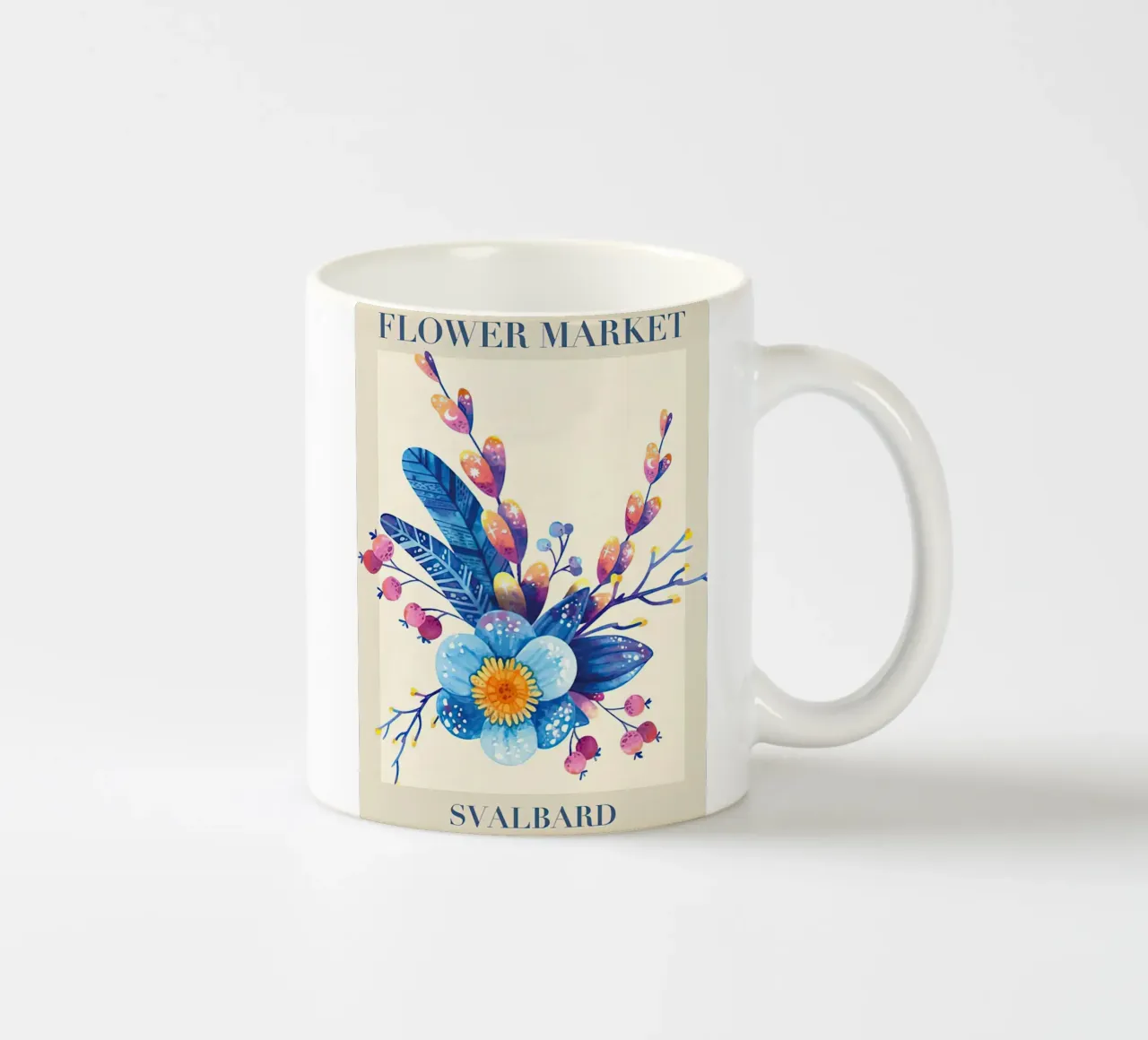 Mercato dei fiori delle Svalbard tazza in ceramica da Trace Simonis Flowers