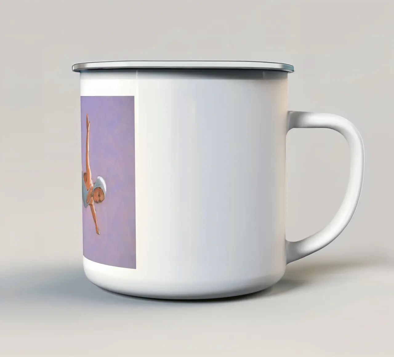 Tuffatore di lavanda - Sarah Morrissette tazza in smalto da Rachelwhell
