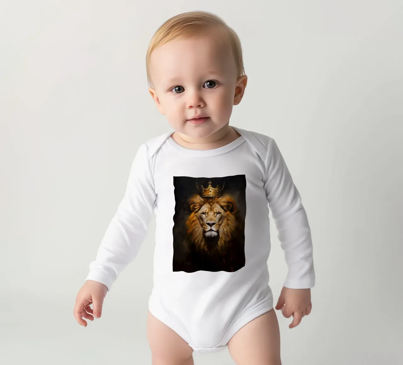 König der Löwen Krone 2 Langarm Babybody von Mateo