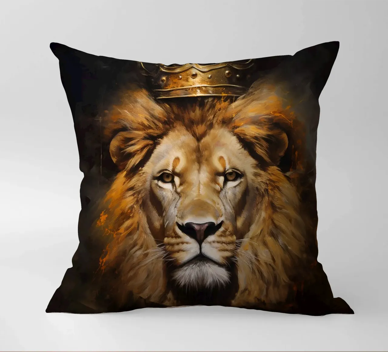 Re Leone Corona 2 cuscino da Mateo