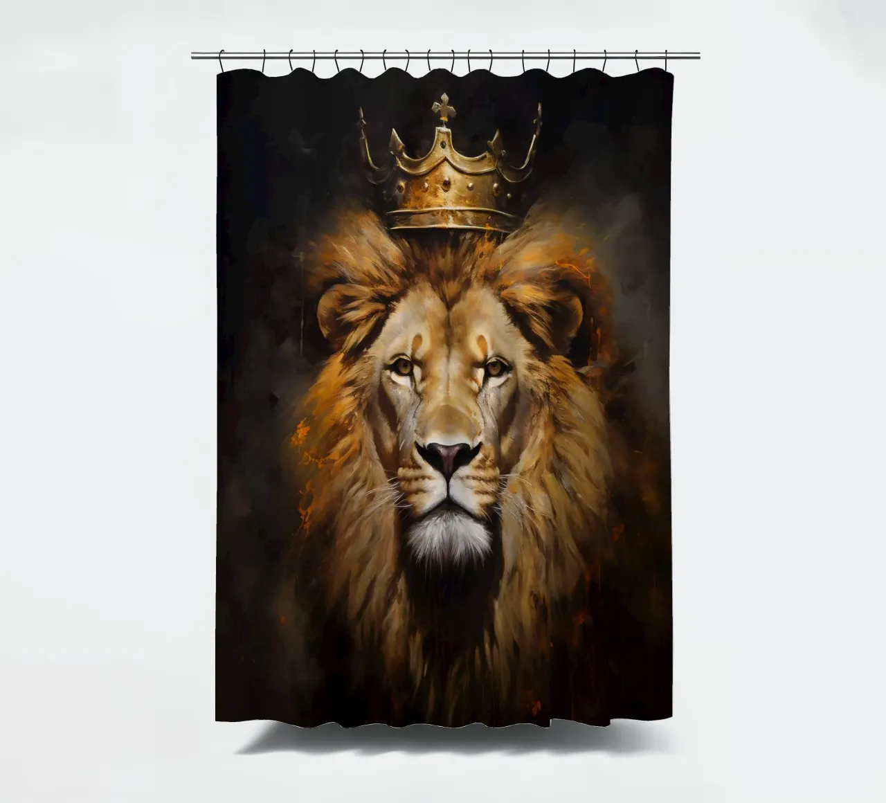 Leeuwenkoning Kroon 2 douchegordijn van Mateo