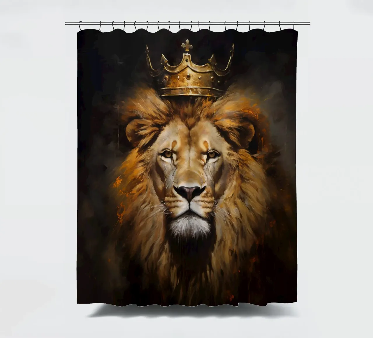 Leeuwenkoning Kroon 2 douchegordijn van Mateo