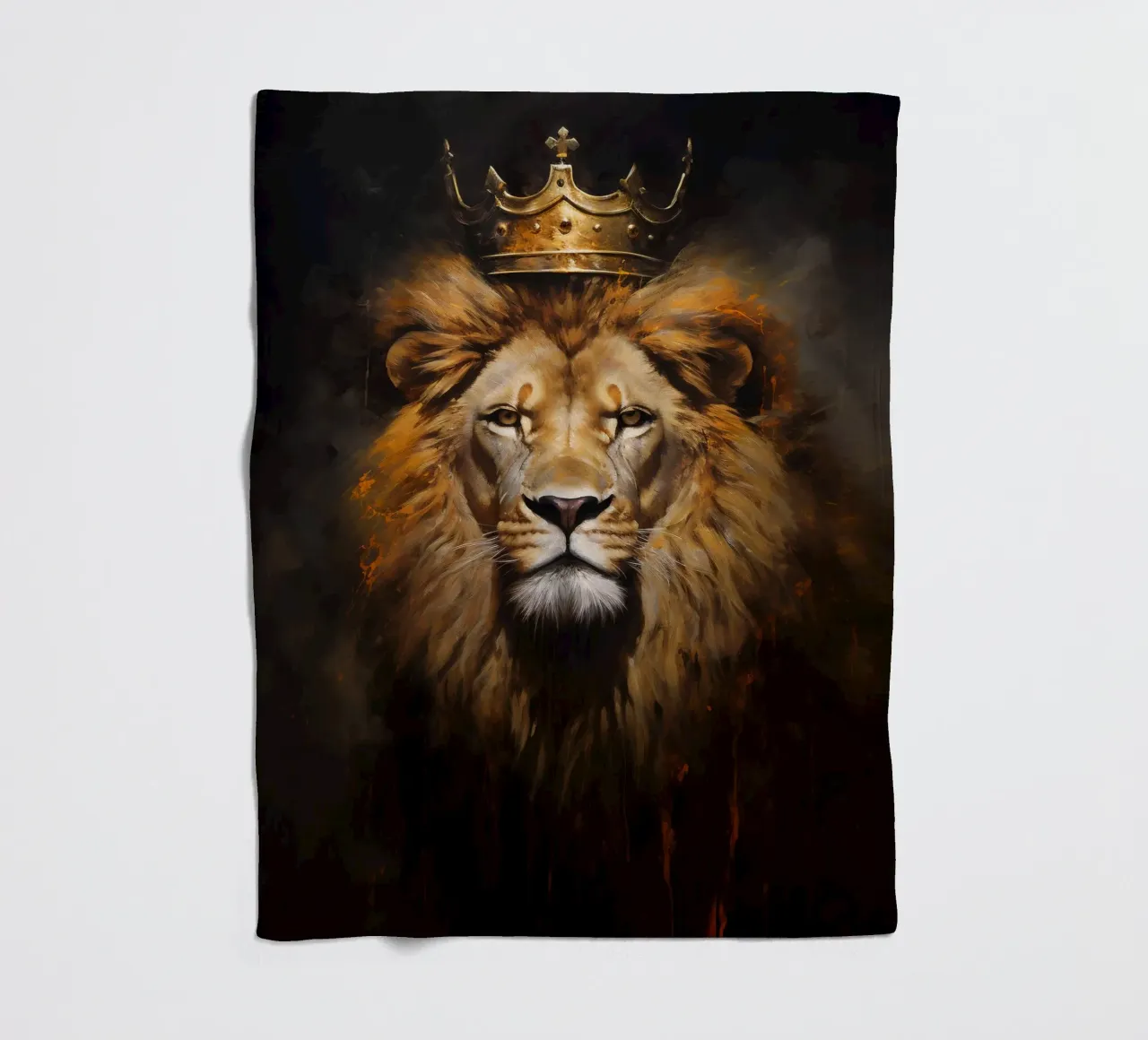 Leeuwenkoning Kroon 2 fleecedeken van Mateo