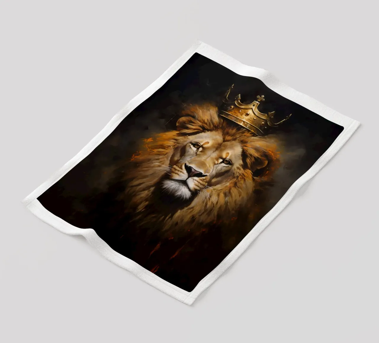 Leeuwenkoning Kroon 2 fleecedeken van Mateo