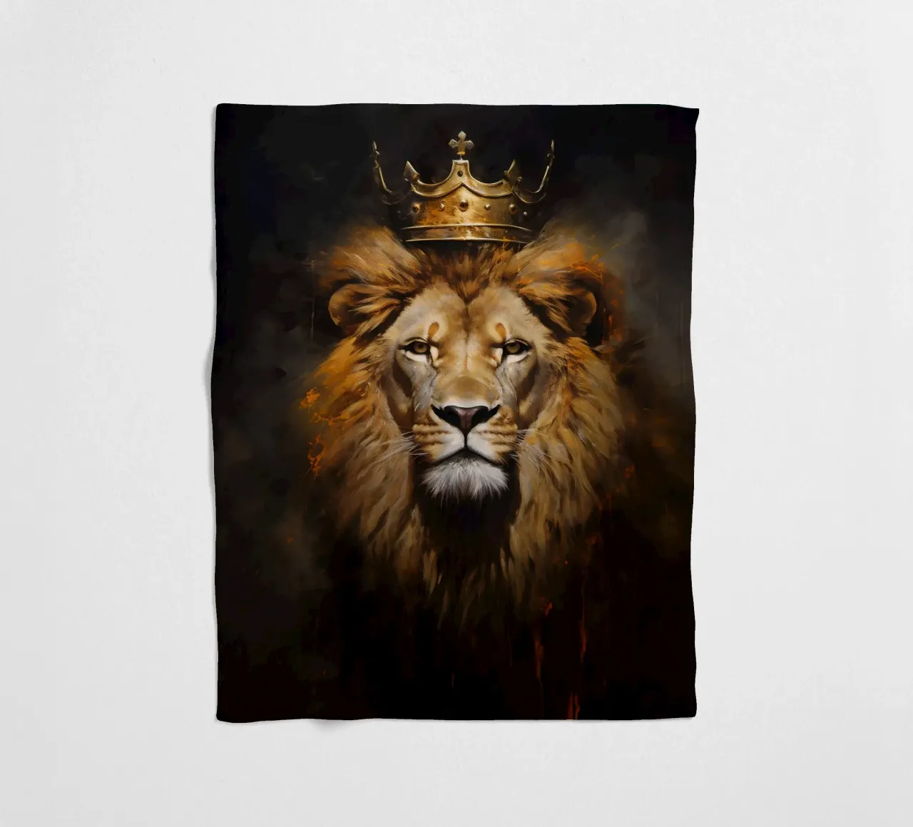 Leeuwenkoning Kroon 2 fleecedeken van Mateo