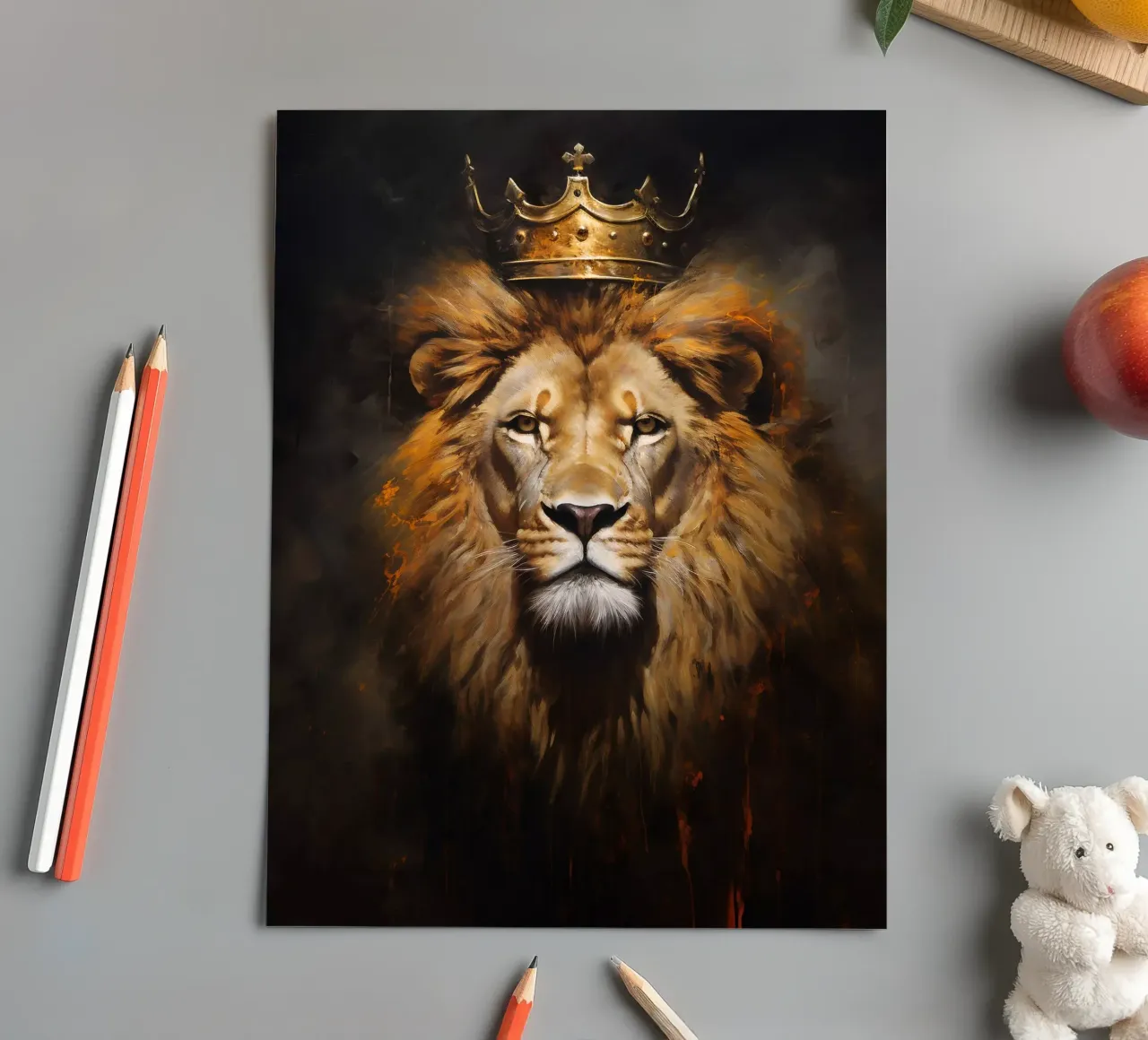 Roi Lion Crown 2 planche autocollant de Mateo