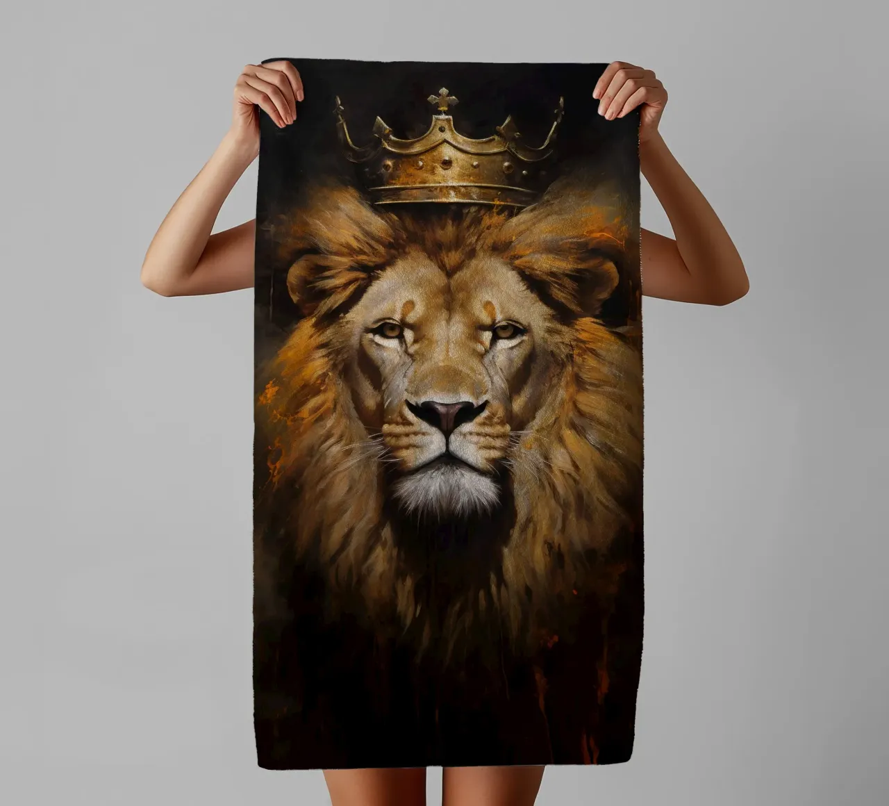 König der Löwen Krone 2 Handtuch von Mateo